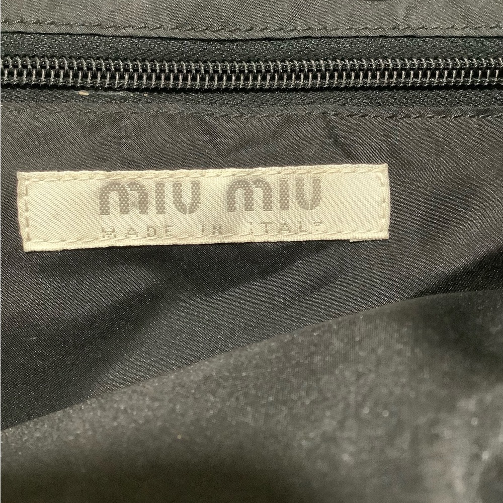 Mui Miu Leather Black Leather Bowling Shoulder Bag - Picture 7 of 8